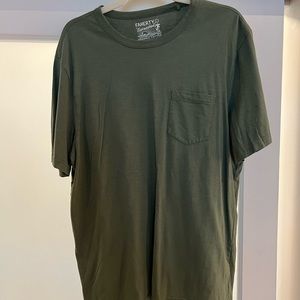 Faherty Sunwashed Pocket Tee - Large - Green